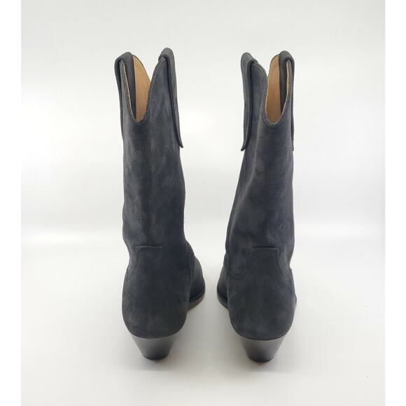 NEW Isabel Marant Duerto Suede Western COWBOY Boots FADED BLACK FR 40 US 9 - Picture 3 of 10